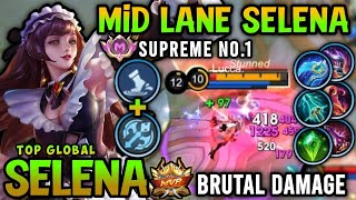 Supreme No.1 Selena Build!! Top Global Selena Best Build \u0026 Emblem 2024 - Mobile Legends