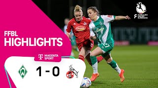 SV Werder Bremen - 1. FC Köln | Highlights FLYERALARM Frauen-Bundesliga 22/23
