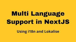 Multiple language support in Reactjs and Nextjs