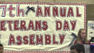 Joshua Eaton Veterans Day Assembly 2015