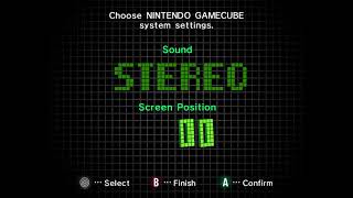 GameCube startup menu (Dolphin)
