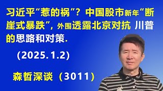 都是习近平“惹的祸”？中国股市新年“断崖式暴跌”，外围透露 北京对抗川普的思路和对策. (2025.1.2) 《森哲深谈》