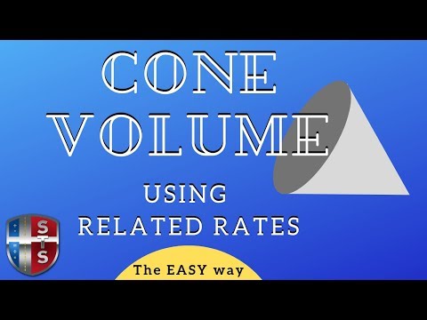 Calculus - Related Rates - Cone Volume - Analytics Calculus - Related Rates - Cone Volume - Analytics