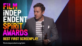 JOHN PATTON FORD wins BEST FIRST SCREENPLAY at the 2023 Film Independent Spirit Awards.