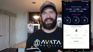 NEW Avatar Nutrition App! Feature preview: main macro tracker functionality