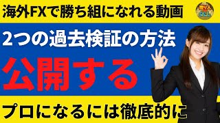 FXの上達は過去検証が全て！具体的な手順をお見せします【投資家プロジェクト億り人さとし】