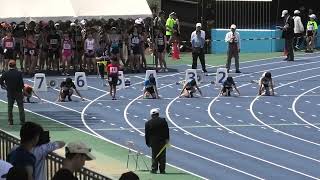 第７７回葛飾区民体育大会春季陸上競技大会　小学４年生～６年生男子１００ｍ　陽太