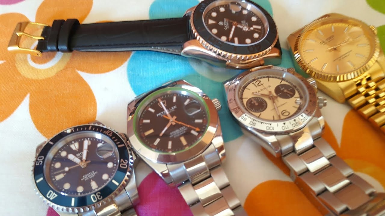 RELOJES DE ALIEXPRESS HOMENAJE A ROLEX - YouTube