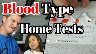 Blood Type Home Tests