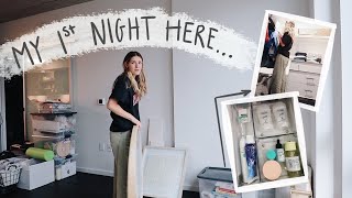 1st Night in my New Apartment & More Organization. | Moving Diaries pt.4