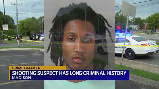 Shooting suspect has long criminal history