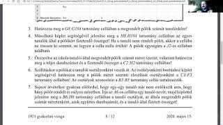 Excel: középszintű érettségi feladatsor kommentált megoldása (2020. május - Pólórendelés)