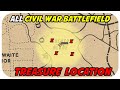 ALL Civil War Battlefield Treasure Map Location