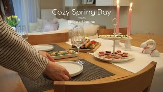 Cozy Spring Day | Easy Wine Appetizers | Sunday Vlog | slow living | Silent vlog | @pieceofhome11