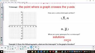 Algebra Honors | Function Notations (U3 D4)