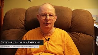 Satsvarupa dasa Goswami adresses devotess of Zakarpattia tour