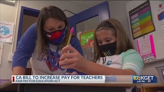 CA bill to increase pay for teachers