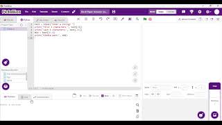 String Slicing Practice | Python Editor | PictoBlox