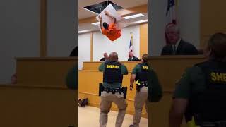 “Inmate falls through ceiling during failed escape” — surveillance escape attempt. #fyp