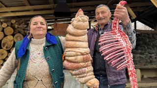 Lamb Meatloaf for a Large Family! One Day of Life in the Village