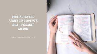 Biblia pentru Femei cu copertă Bej