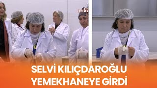 Selvi Kılıçdaroğlu Beylikdüzü'nde yemekhaneye girdi: \