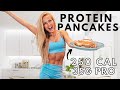 3-ingredient Protein Pancakes (takes 5 min!!) Quick, easy and DELICIOUS! low calories / high protein