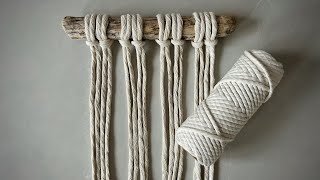 Macrame - Easy DIY Plant Hanger - Macrame Tutorial