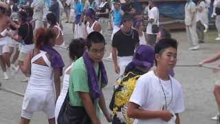 20130728‐93船形の祭り諏訪神社に向けて出発する柳塚の屋台