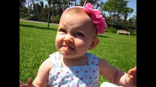Funny Babies Reaction Touching Grass For The First Time - Try Not To Laugh Baby Videos 2017