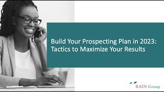 Webinar: How to Build Your Prospecting Plan