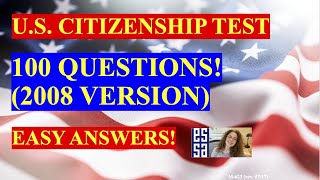 2021 - 100 Civics Questions (2008 version) for the U.S. Citizenship Test