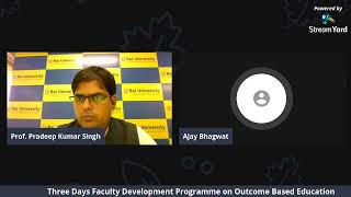 THREE DAYS FACULTY DEVELOPMENT PROGRAMME