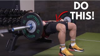 How To Do A Barbell Hip Thrust The RIGHT Way! (FIX THIS!!!)