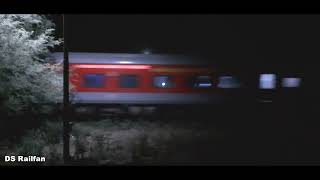 Night storm🚂: 12420 New Delhi - Lucknow *Gomti Express* skipping Harauni as a storm at night...