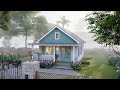 20ft x 20ft ( 6x6 m ) CGORGEOUS Tiny House Design ! Free Floor Plan