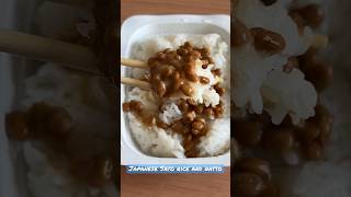 Japanese Sato rice and natto (サトウのごはん\u0026納豆) #shorts