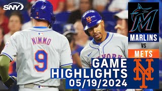Mets vs Marlins (5/19/2024) | NY Mets Highlights | SNY