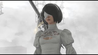 【FF14】#116 漆黒のヴィランズ- クロニクルクエスト：「YoRHa：Dark Apocalypse」1 複製サレタ工場廃墟