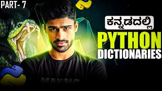 Python in Kannada - Dictionaries Operations, Methods and Functions | Full Course for Beginners - # 7