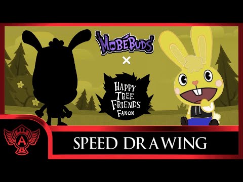 Speed Drawing: Happy Tree Friends Fanon – Justin Mobebuds Style