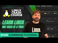 Linux Crash Course: The echo Command (Simple, Easy Guide)