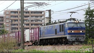 EF510-505牽引高速貨物【4K】信越本線上り4076ﾚ