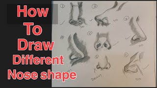 How to Draw Different Nose Shapes for Beginners | Easy way to Draw | Ballublogg