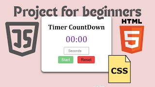 Make This Timer Countdown HTML CSS Javascript || ASMR code || No Talk || Javascrip Proyect