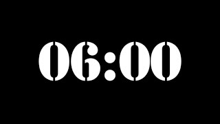 6 Minute Timer | 360 Second Timer | 6 Minute Countdown