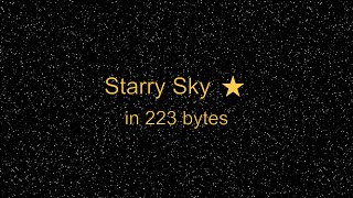 Starry Sky Texture Tutorial ⭐ | Generative SVG