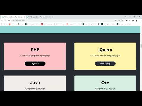 Make Card W3schools Clone Website Part - 3 Html Css And Javascript ...