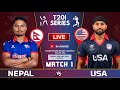 NEPAL VS USA 1ST T20I MATCH LIVE T20I SERIES 2024 MATCH LIVE || NEPAL VS USA LIVE 2024 T20