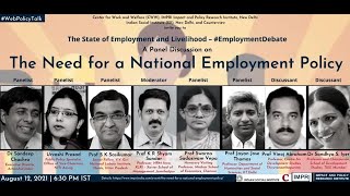 #EmploymentDebate | Panel Discussion | The Need for a National Employment Policy | Live Video